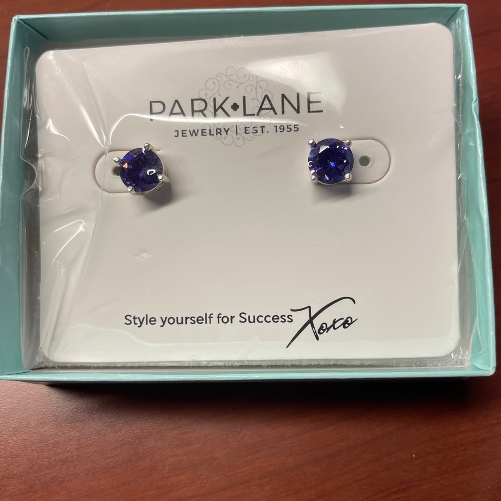 Park Lane Blue Stud Earrings